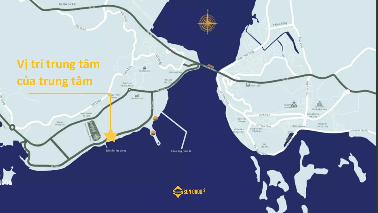 Vị trí Sun Centro Town – trung tâm của Sun Elite City, Hạ Long