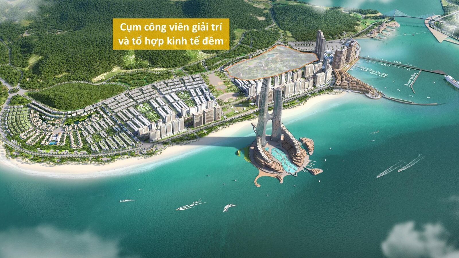 Sun Elite City: cụm công viên giải trí và tổ hợp kinh tế đêm bên vịnh