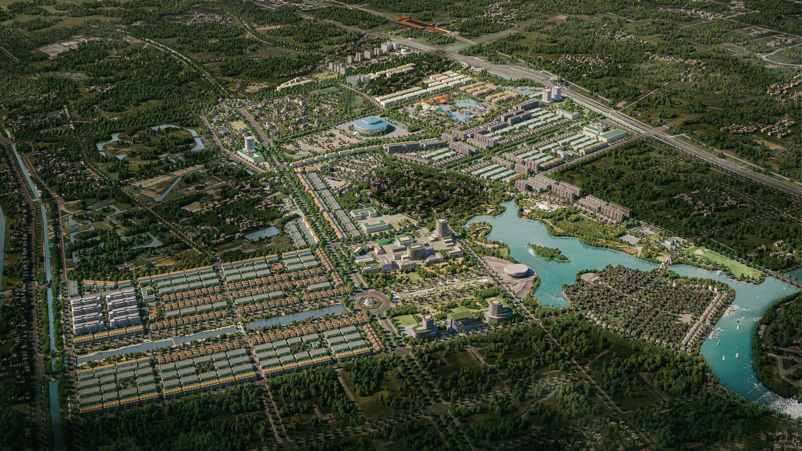Phối cảnh mặt bằng tổng thể Sun Urban City Hà Nam
